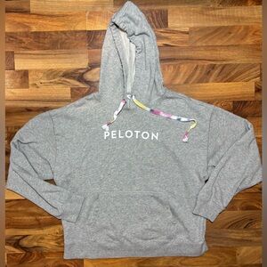 Peloton Gray Tie-Dye Drawstring Hoodie Women’s Medium